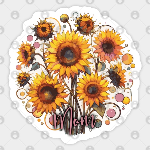 Sunflowers for Mom Sticker by Heartsake